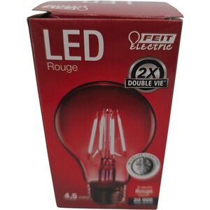 Feit Electric A19 Red LED Light Bulb 4.5 Watts